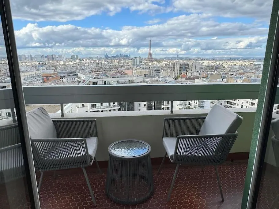 파리 Montparnasse - Vue Tour Eiffel - Balcon 아파트